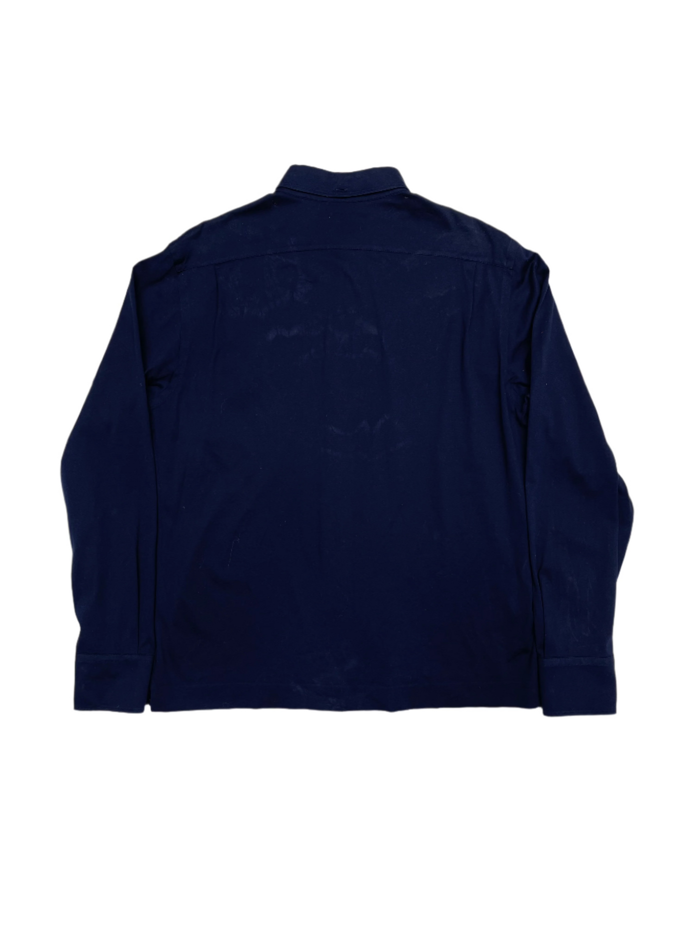 Prada L/S Polo Dress Shirt Navy Blue