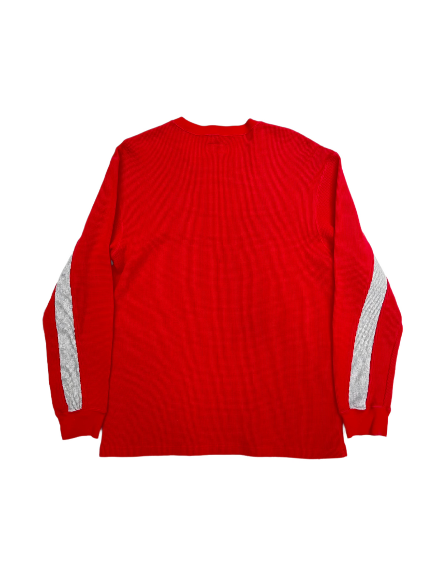 FW18 Supreme Panel Stripe Waffle Thermal Red