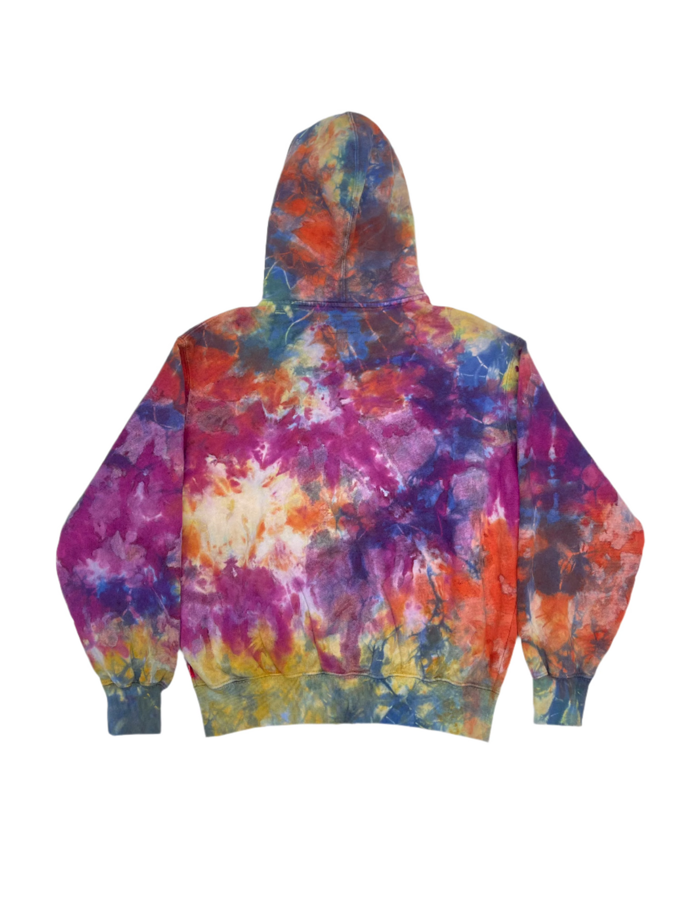 FW24 Supreme Overdyed Small Box Zip-Up Hooded Sweatshirt Multi
