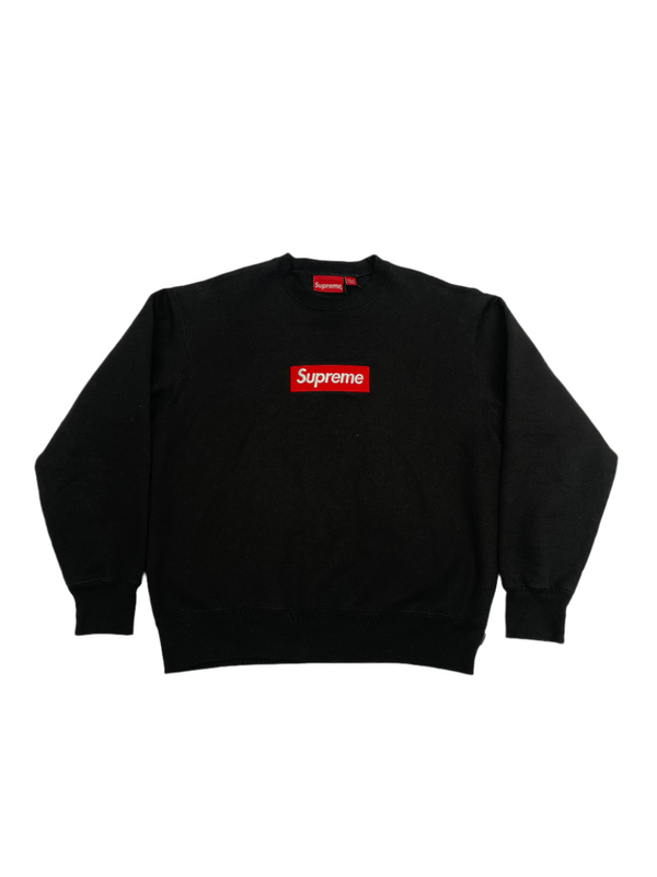 FW22 Supreme Box Logo Crewneck Sweater Black