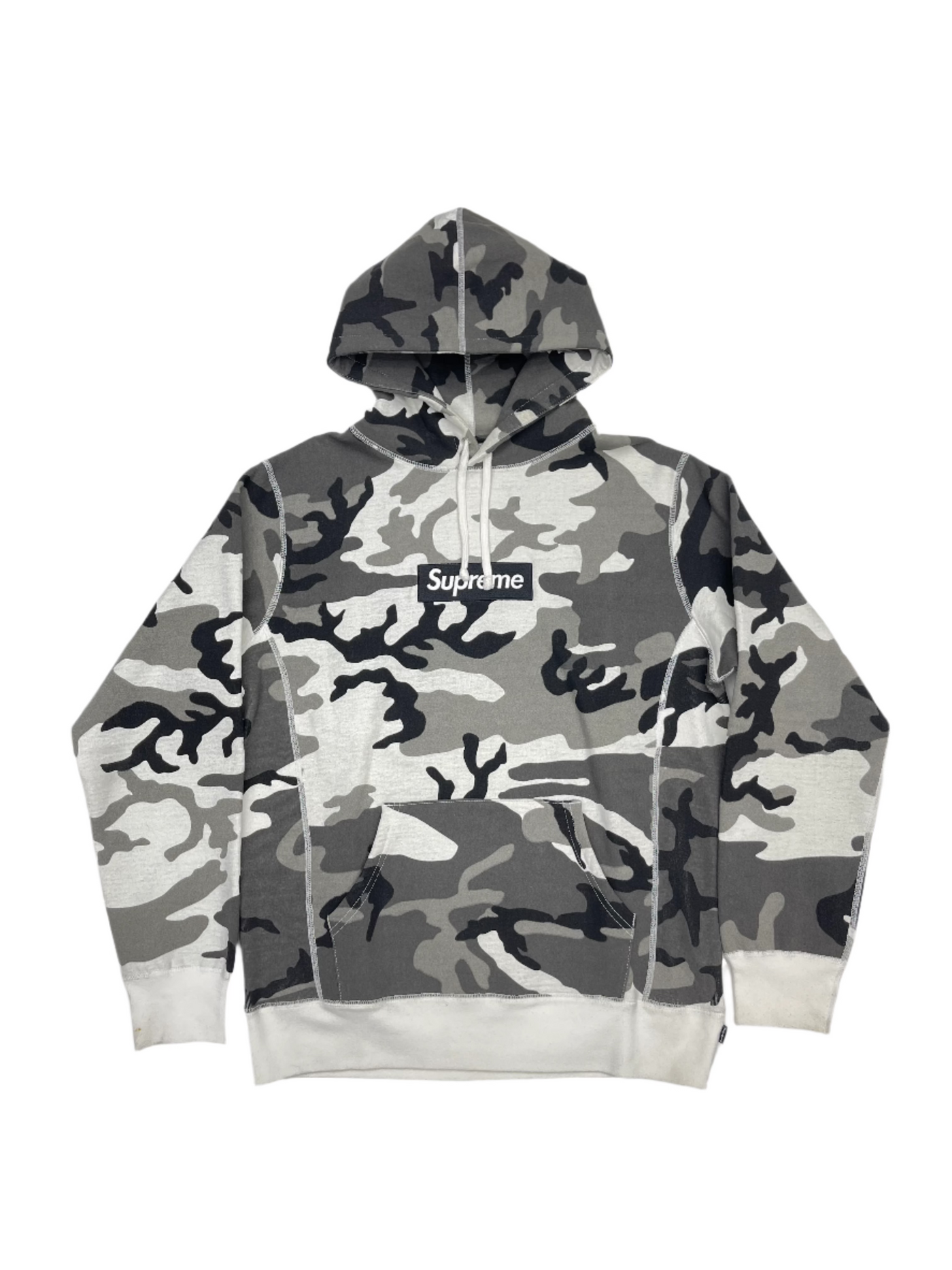 FW13 Supreme Box Logo Hoodie Snow Camo