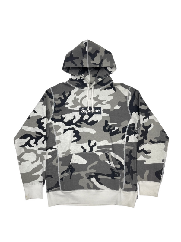 FW13 Supreme Box Logo Hoodie Snow Camo
