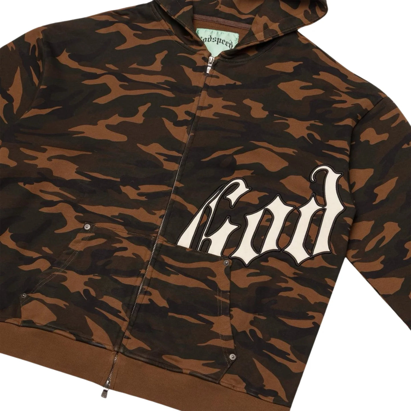 Godspeed OG Logo Brown Camo Hoodie