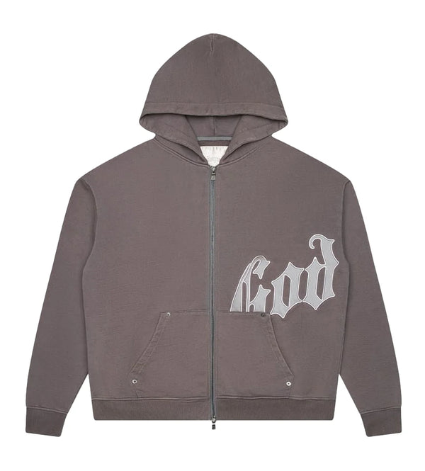 Godspeed OG Logo V2 Hoodie Stone Grey