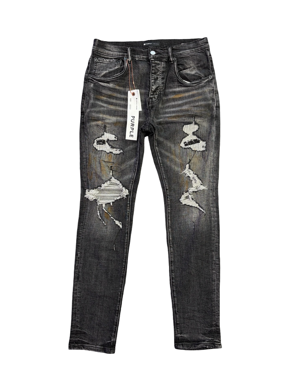 Purple Brand Blowout Repair Jeans Black