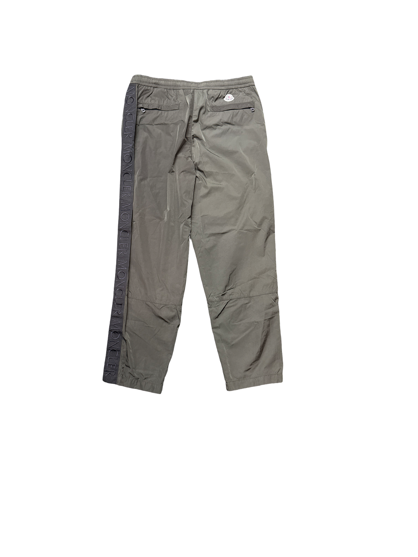 Moncler Olive Green Gabardine Cargo Pants