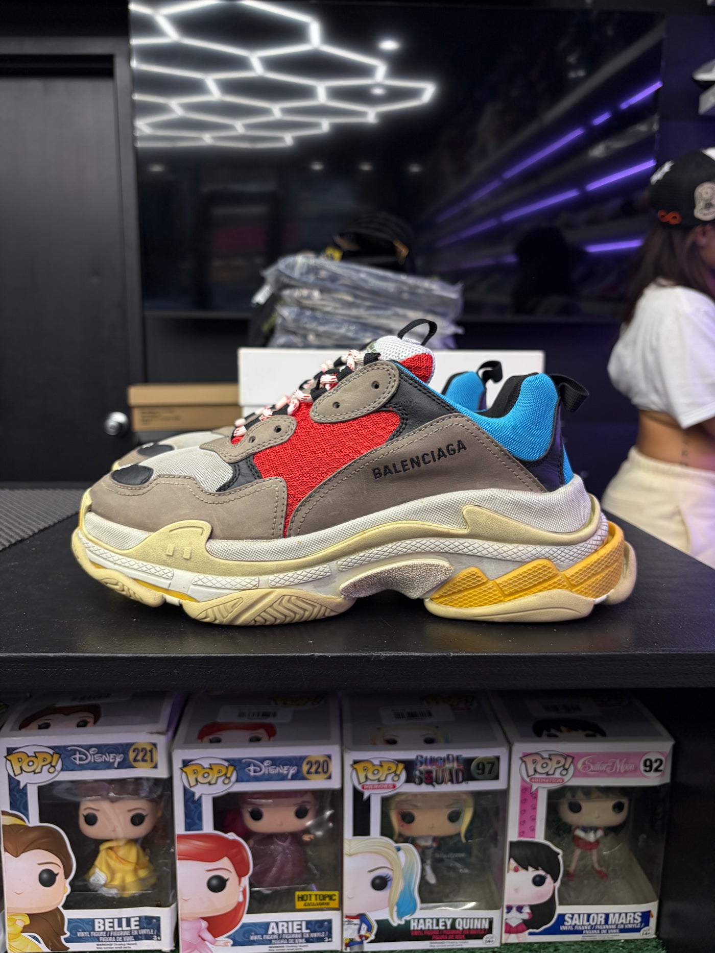 Balenciaga Triple S Sneaker Blue Red
