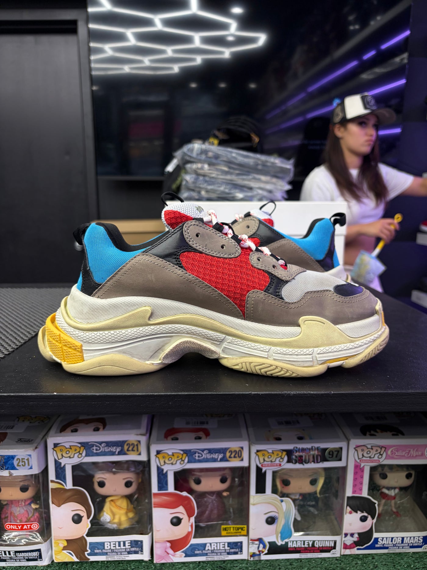 Balenciaga Triple S Sneaker Blue Red