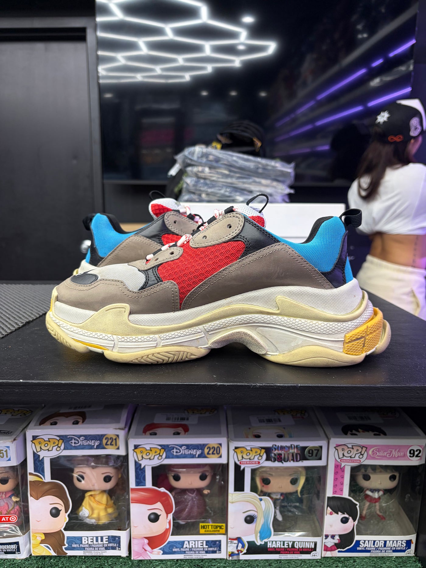 Balenciaga Triple S Sneaker Blue Red
