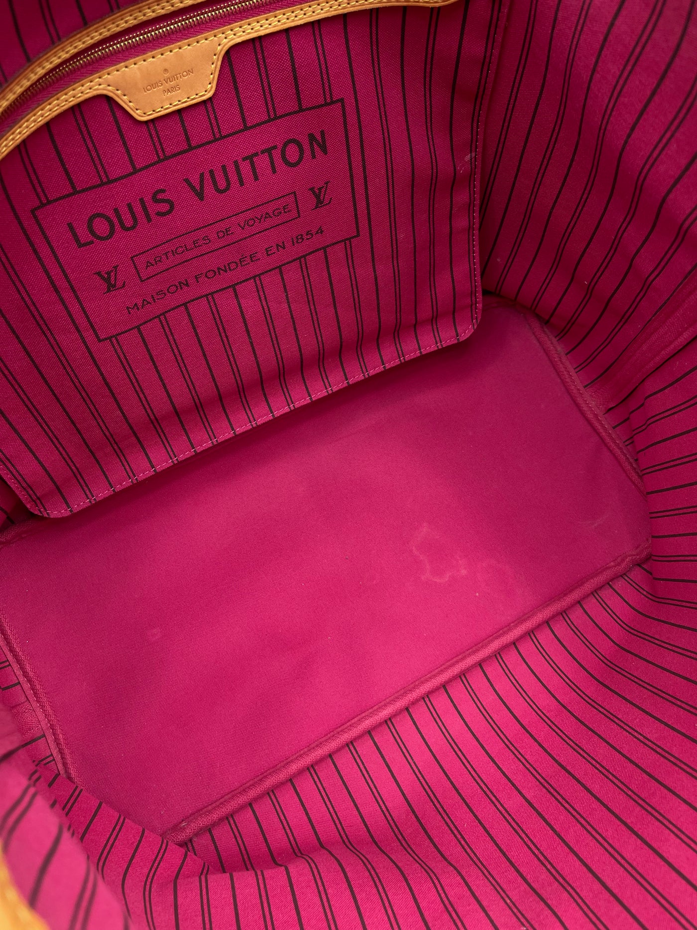 LV Neverful GM Monogram Rose Pondichery