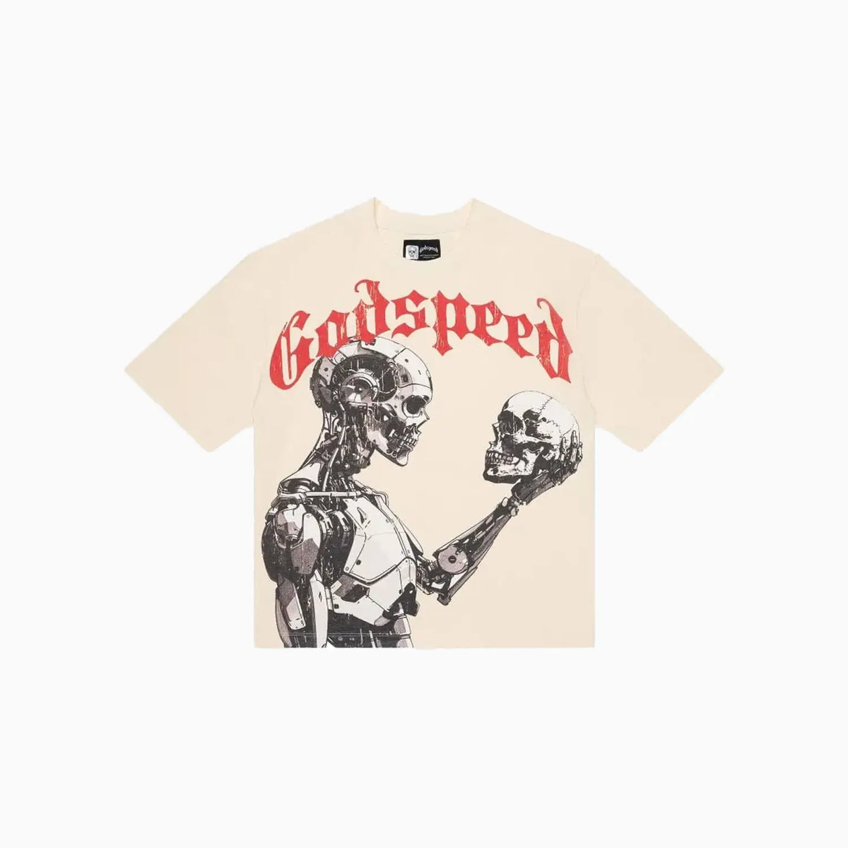 GodSpeed Mankind vs Ai III Short Sleeve Bone Red