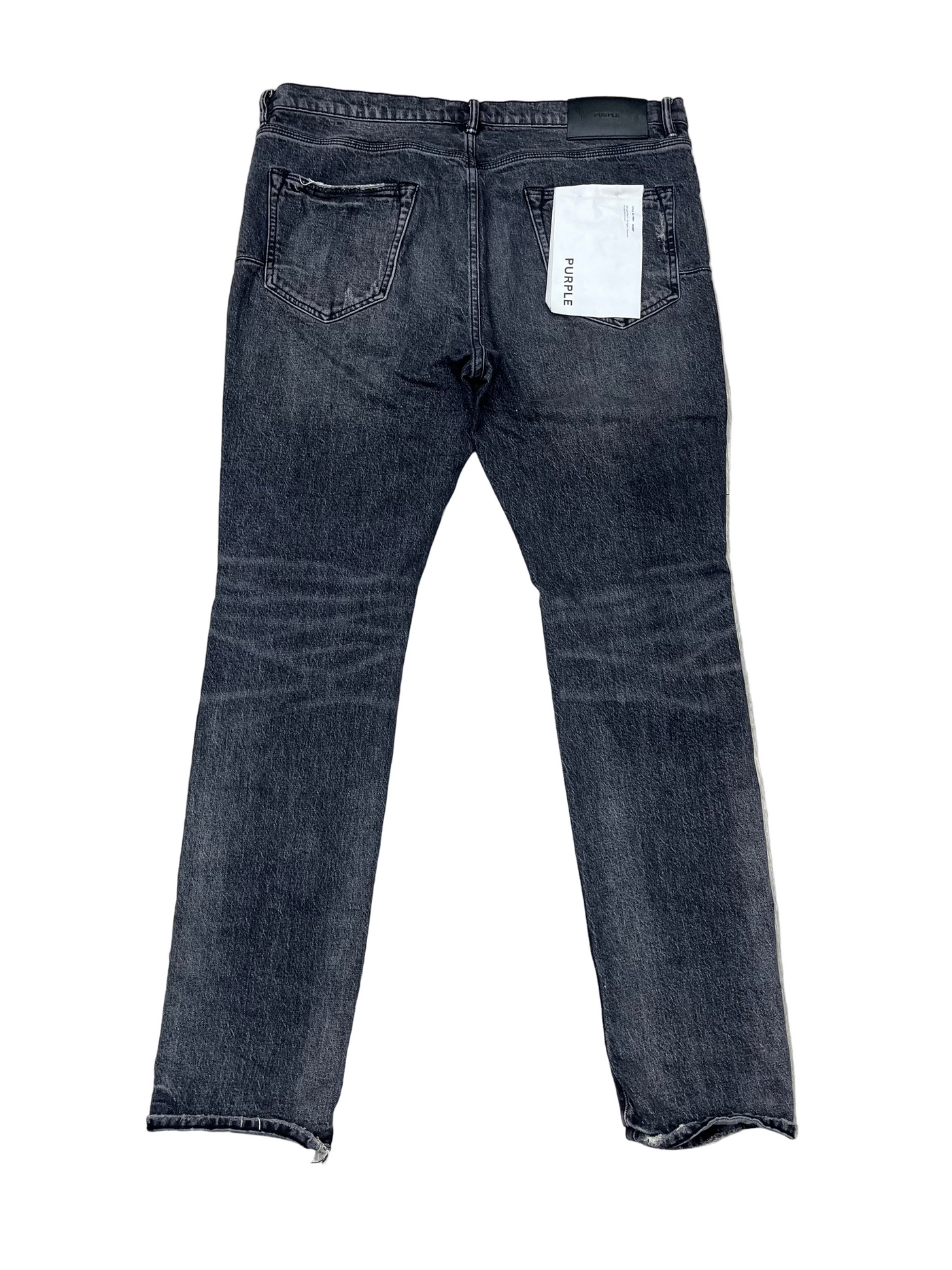 Purple Brand Knee Slit Jeans Black Wash