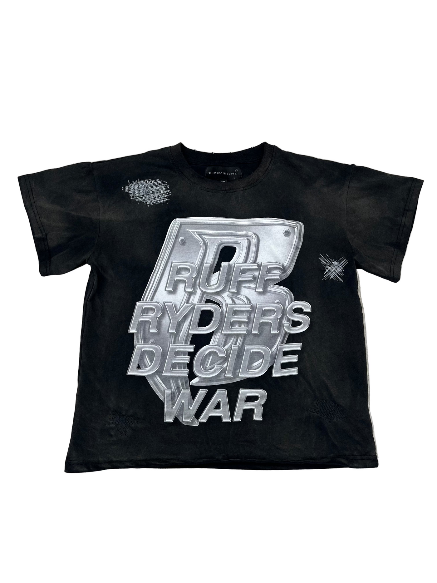 Who Decides War Ruff Ryders T-Shirt in Black