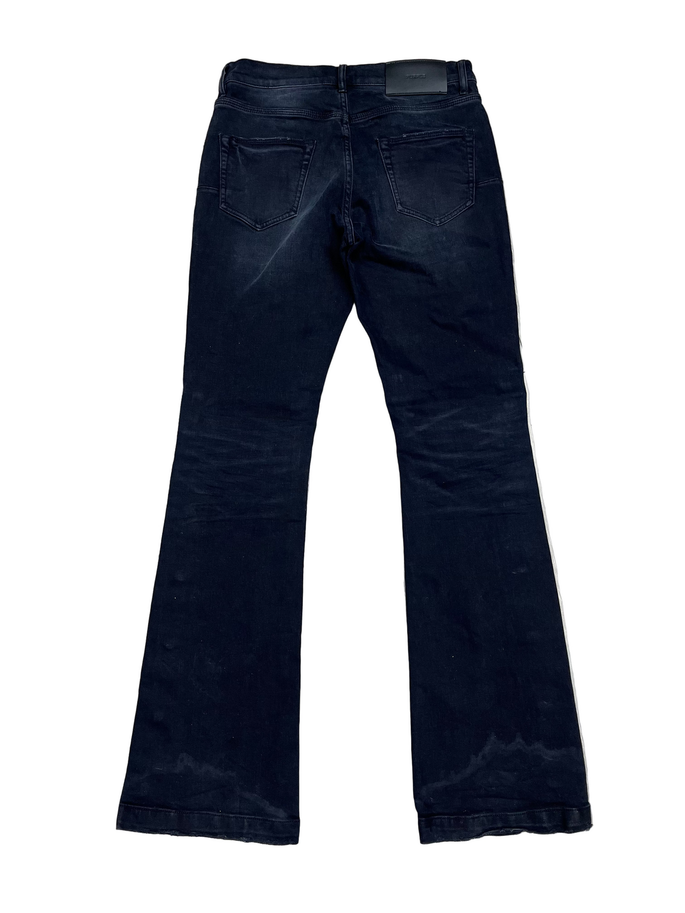 Purple Brand Crystal Snap Flared Denim