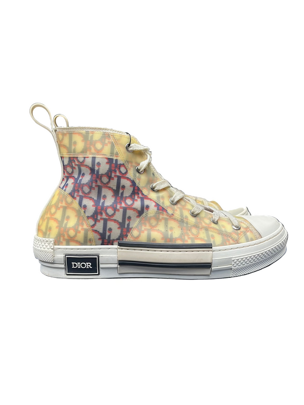 Dior B23 High Top Oblique Monogram White Blue