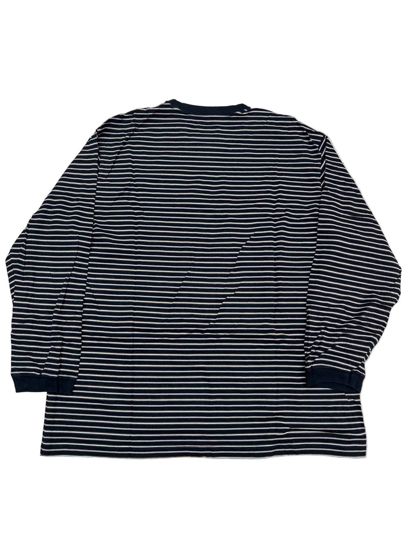 Supreme Thin Stripe L/S T-Shirt Black White