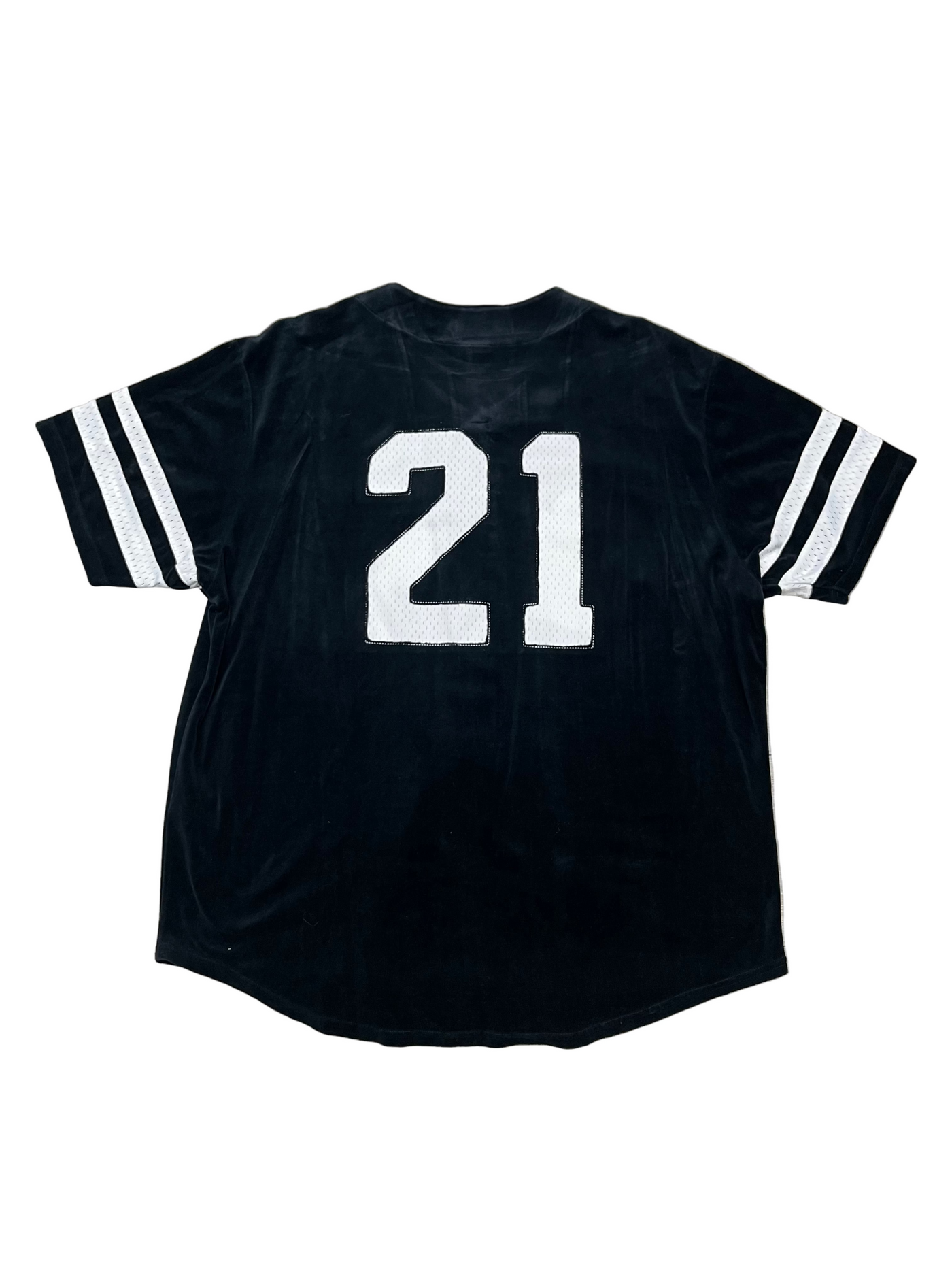 Supreme Velour Baseball Jersey Black
