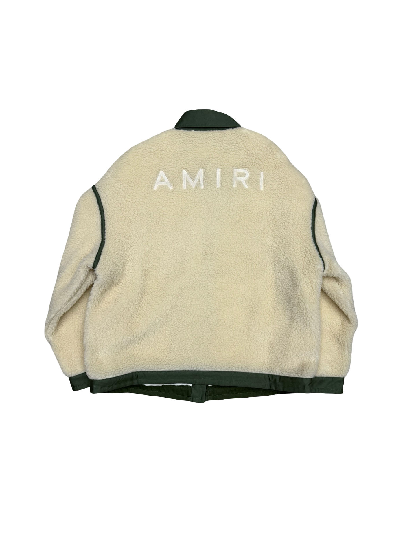 Amiri Workwear Sherpa Jacket Cream Green