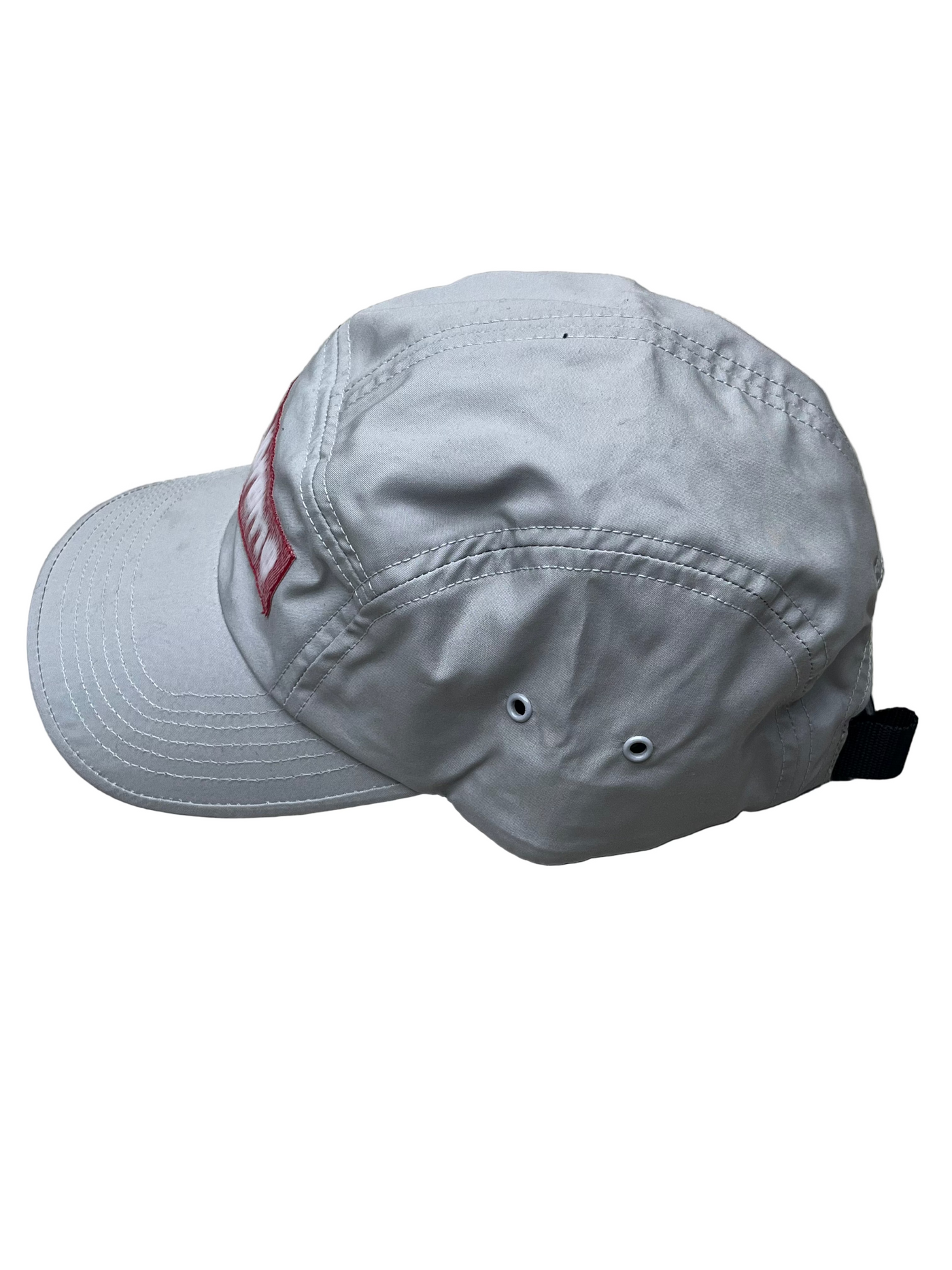Supreme Blurry Box Logo Camp Hat Grey