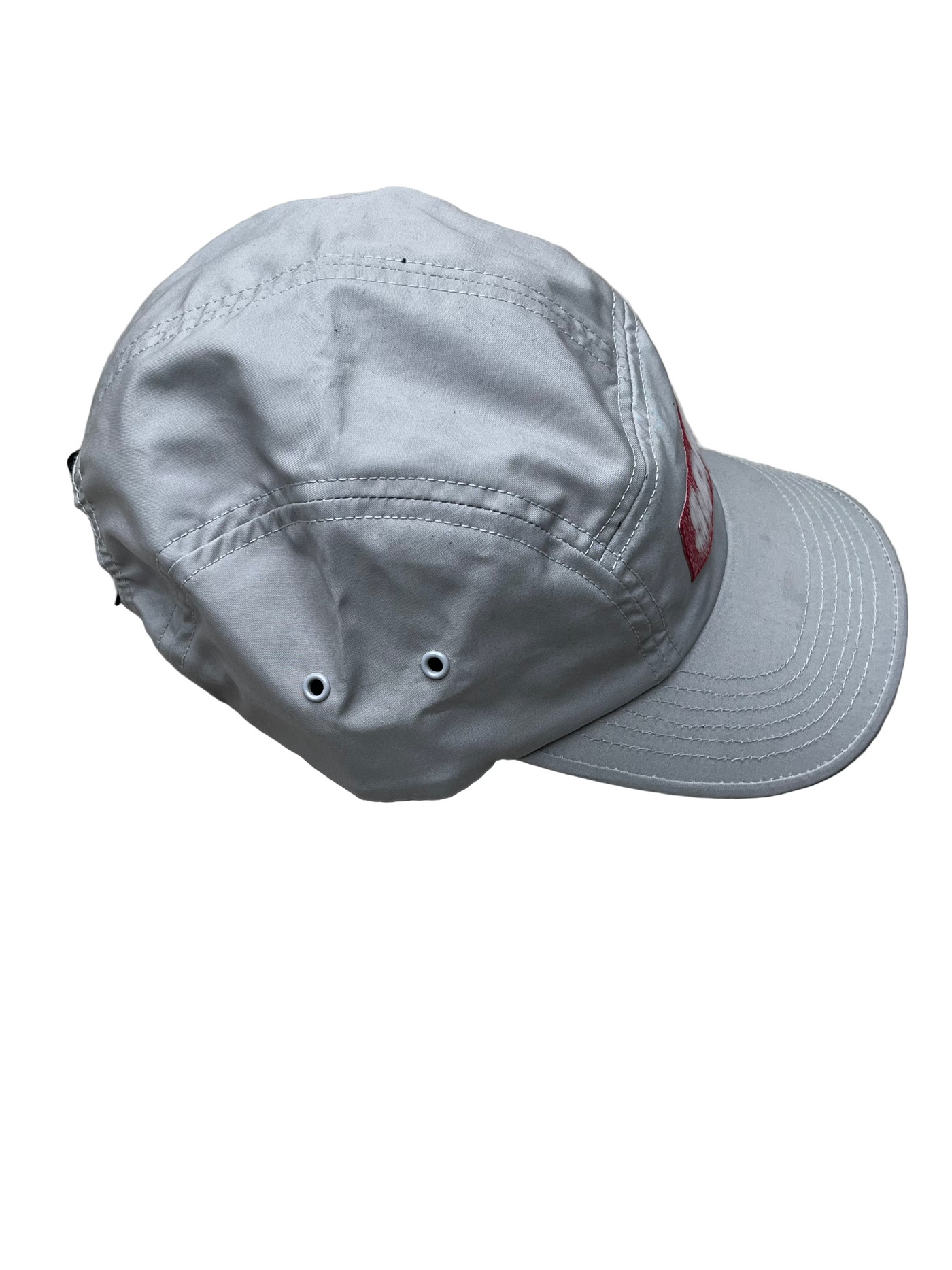 Supreme Blurry Box Logo Camp Hat Grey