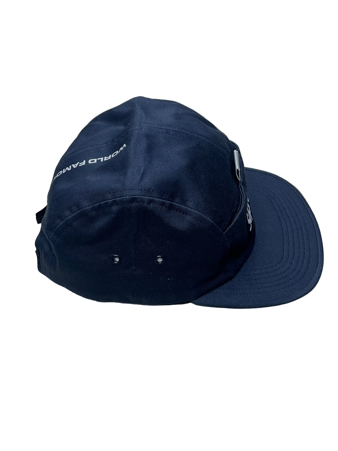 Supreme Reflective Tab Pocket Box Logo Camp Cap Navy