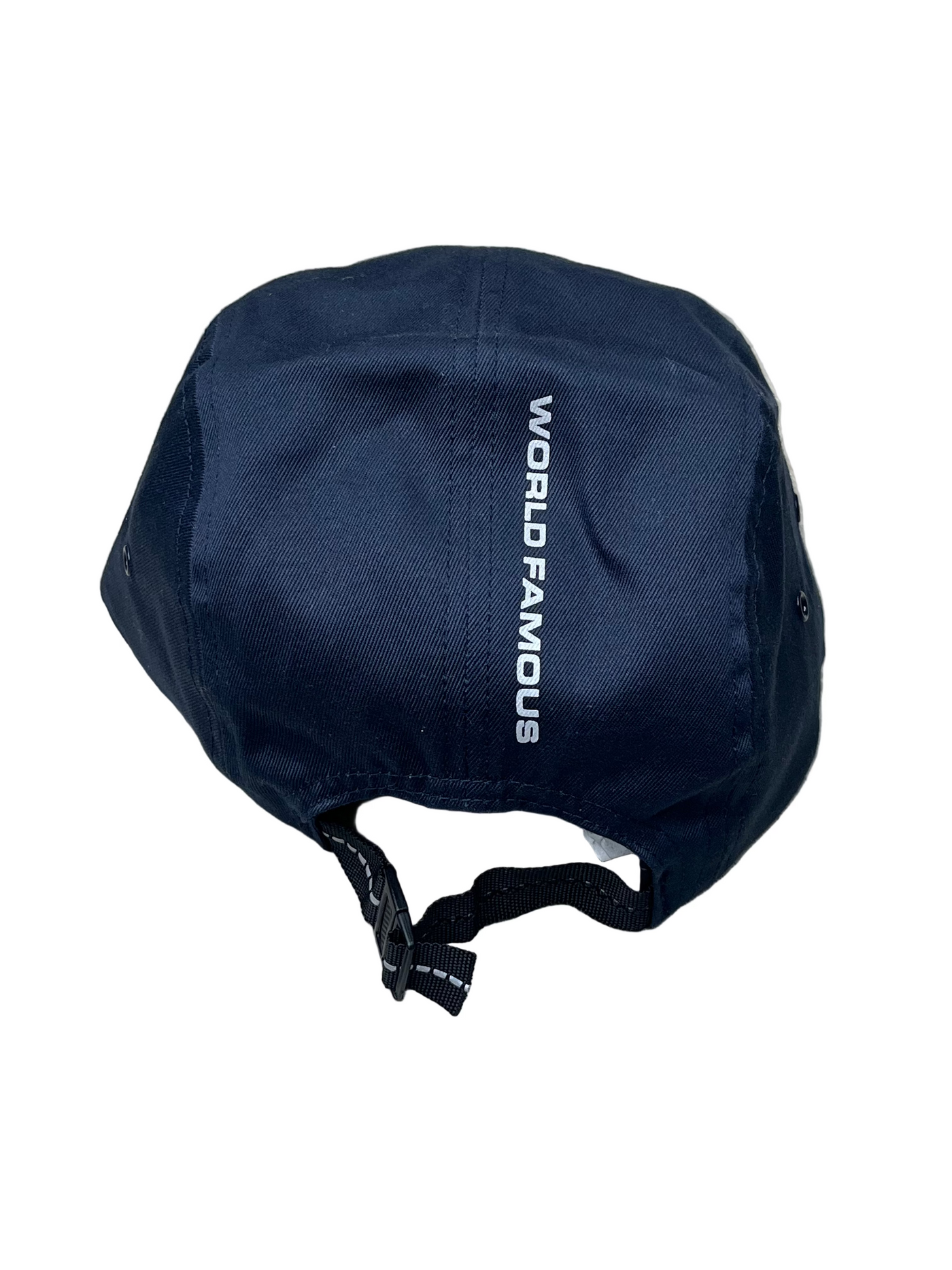 Supreme Reflective Tab Pocket Box Logo Camp Cap Navy
