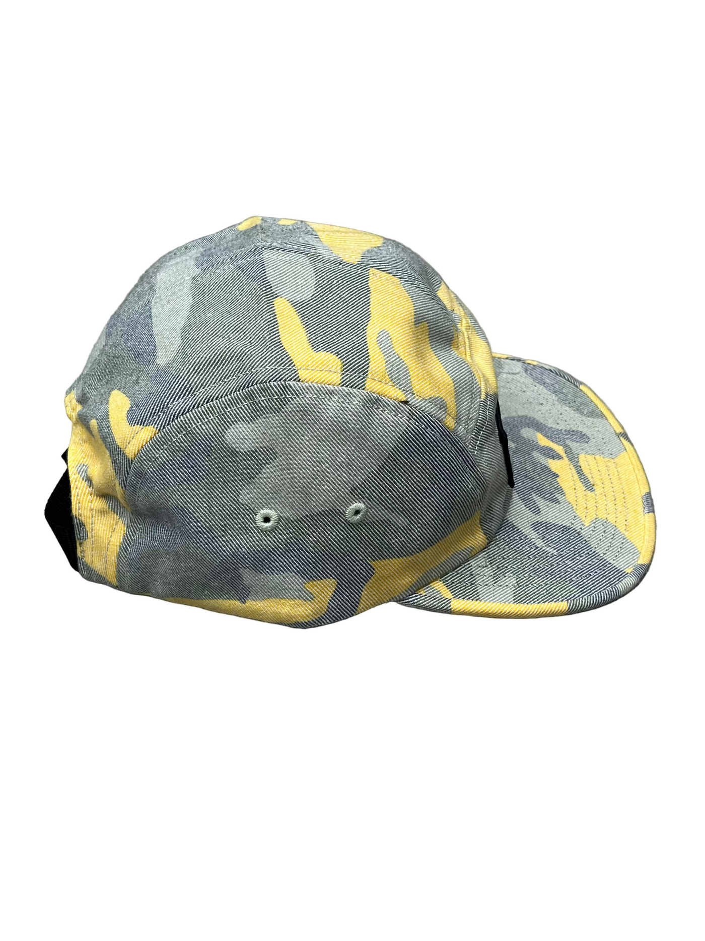 Supreme Washed Out Camo Camp Cap Yellow