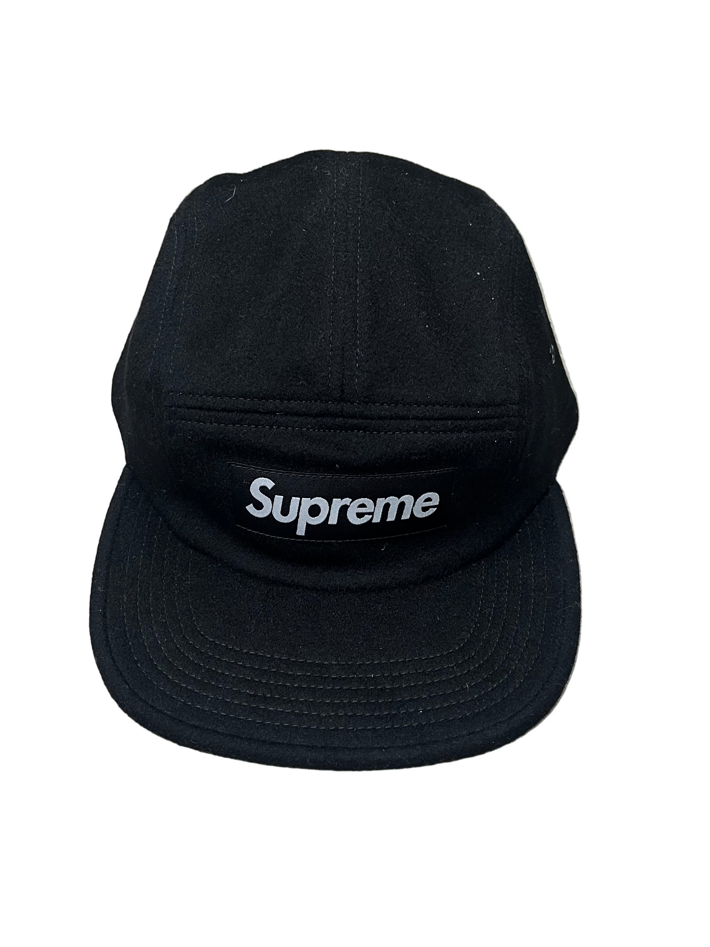Supreme Wool Camp Cap Black