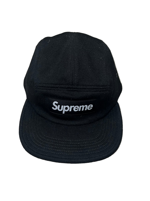 Supreme Wool Camp Cap Black
