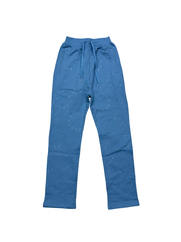 Niviour Timeless Sky Blue Flared Sweatpants