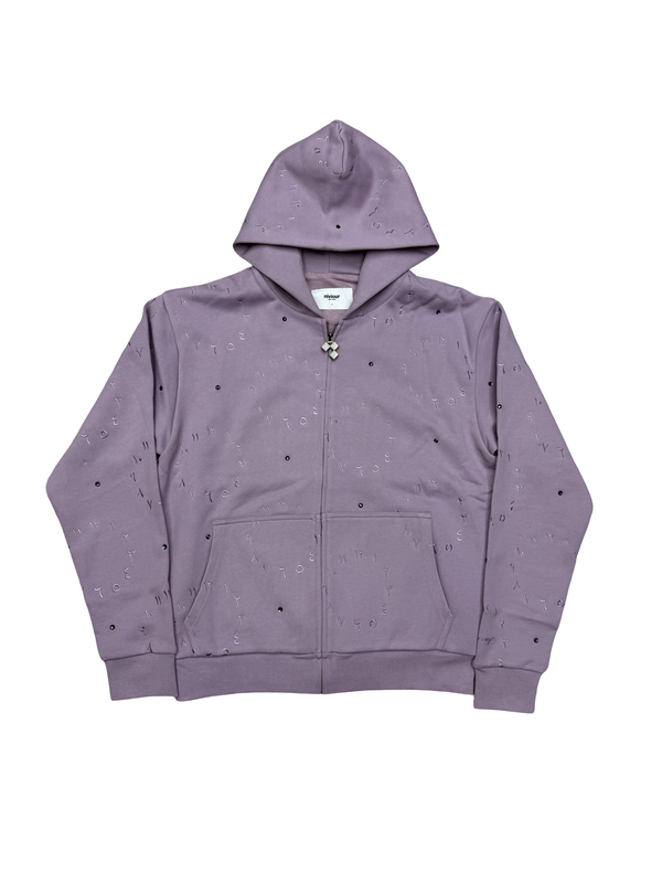 Niviour Timeless Light Purple  Zip Up Sweater