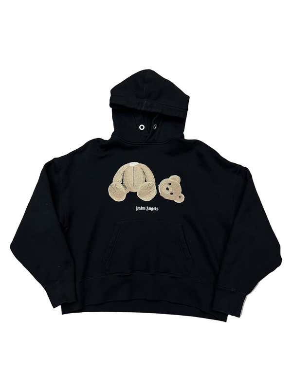 Palm Angels Kill The Bear Popover Hoodie Black