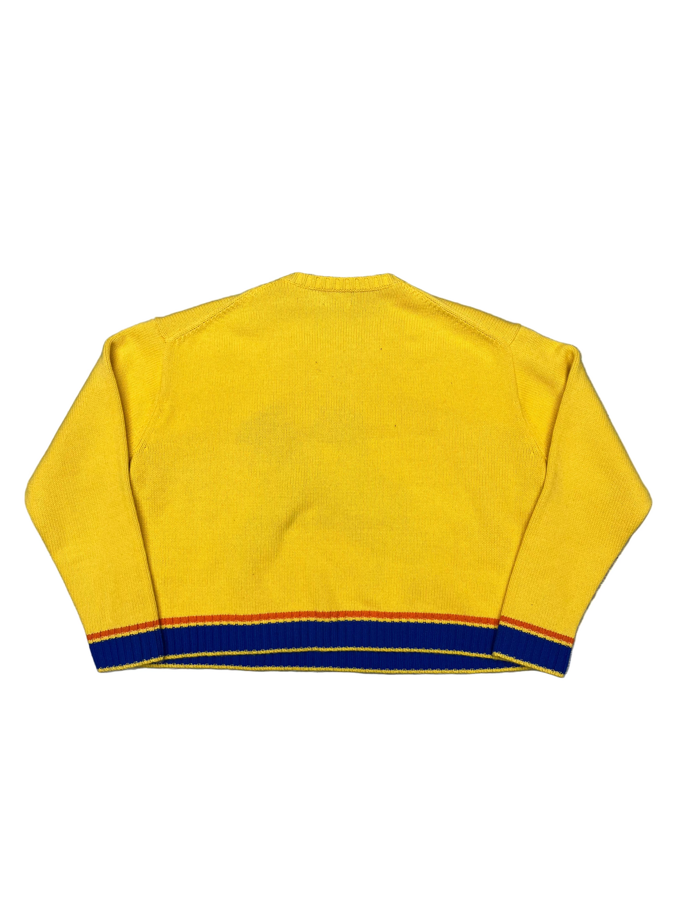 Polo Ralph Lauren Intarsia-Knit Wool Sweater Yellow