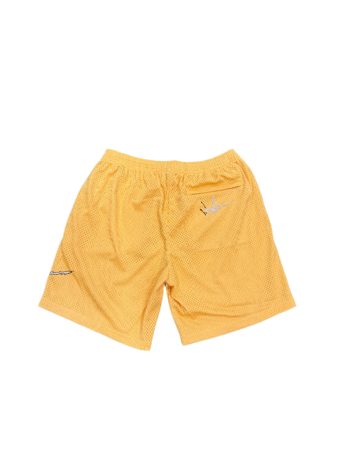 NewYrrk Yellow Basketball Shorts Logo w/ White Black Crystal