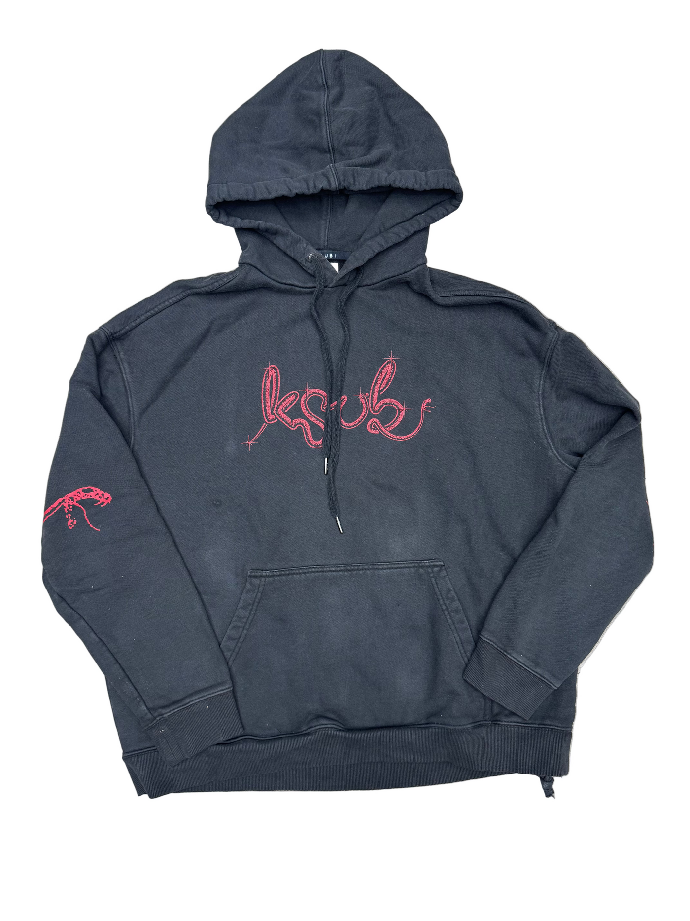 Ksubi Snake Black Red Logo Hoodie