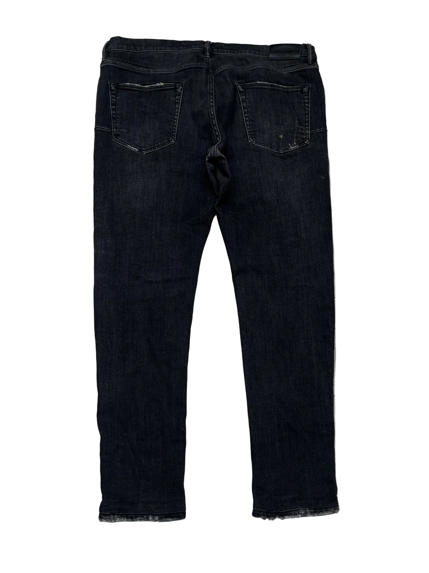 Purple Brand P001 Low-Rise Over Spray Pants jeans black