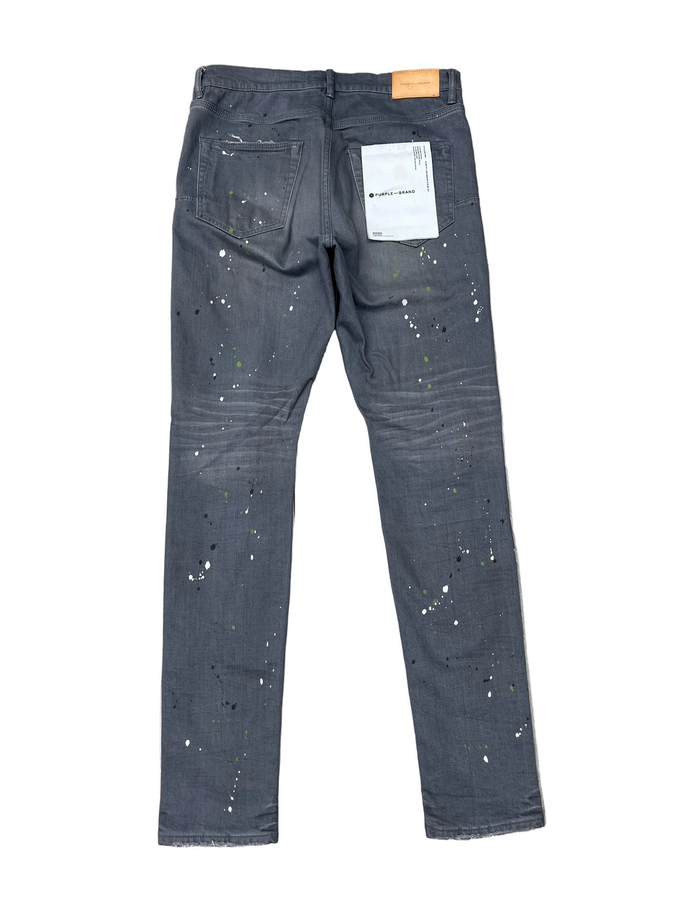 Purple Brand Vintage Paint Splatter Jeans Grey