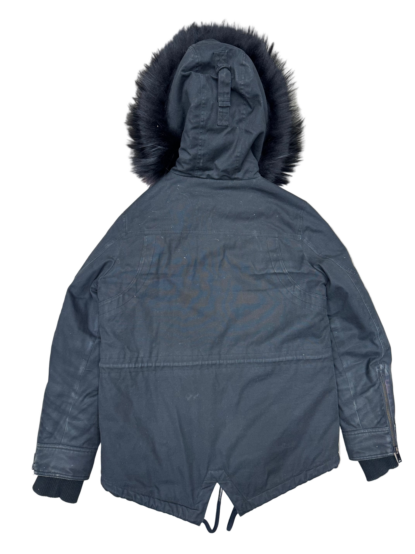 Moose Knuckles Pink Fur Bomber Jacket