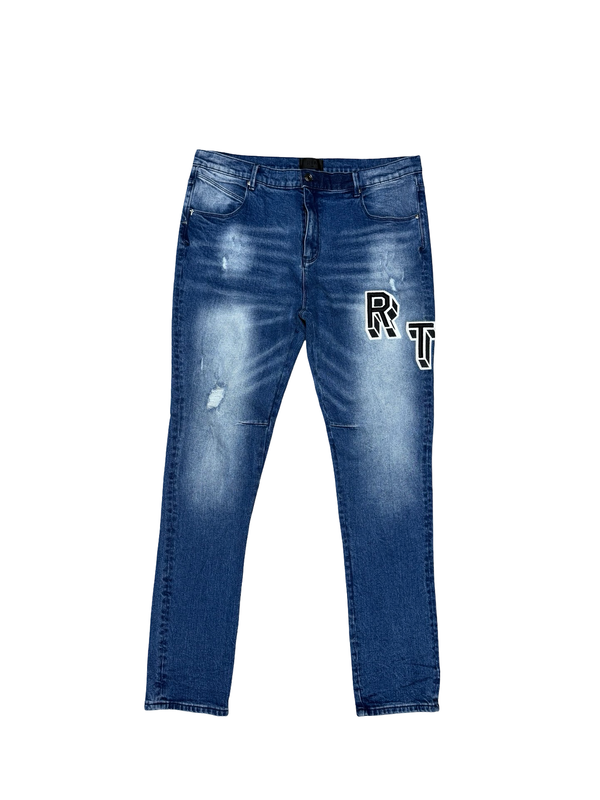 RTA Bryant 3D Logo Dark Collegiate Denim