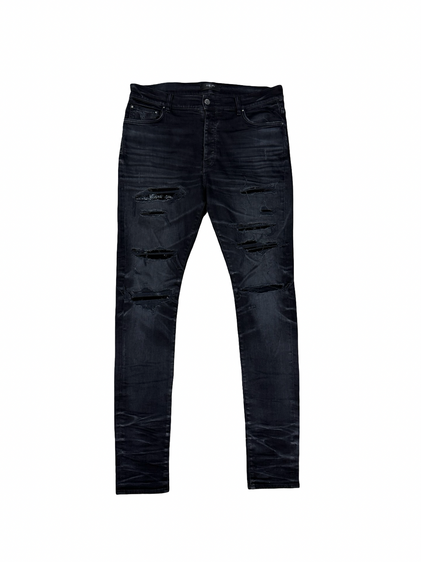 Amiri Thrasher Sequin Patch Jeans