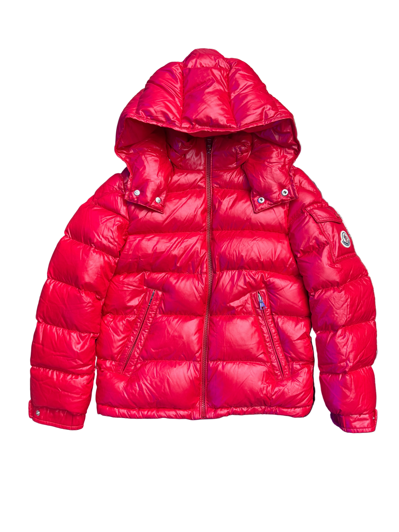 Kids Moncler New Maya Puffer Jacket Red