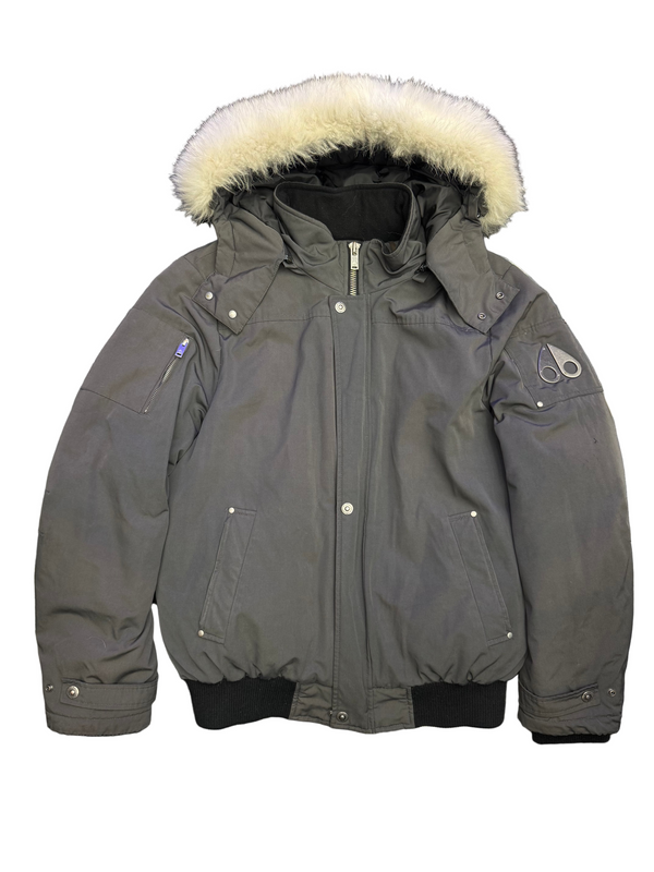 Moose Knuckles Ballistic Bomber Jacket Grey