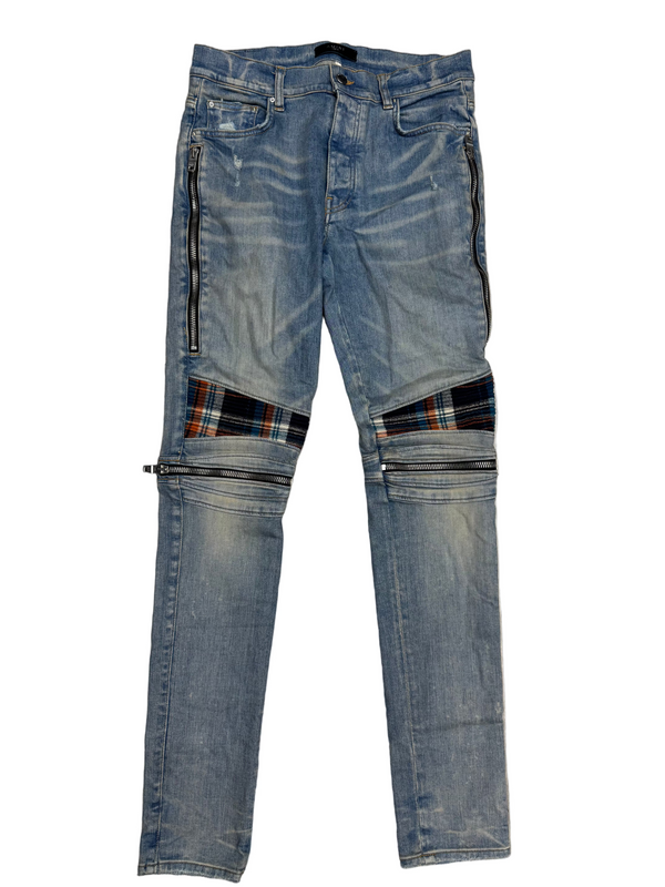 Amiri MX2 Plaid Clay Jeans