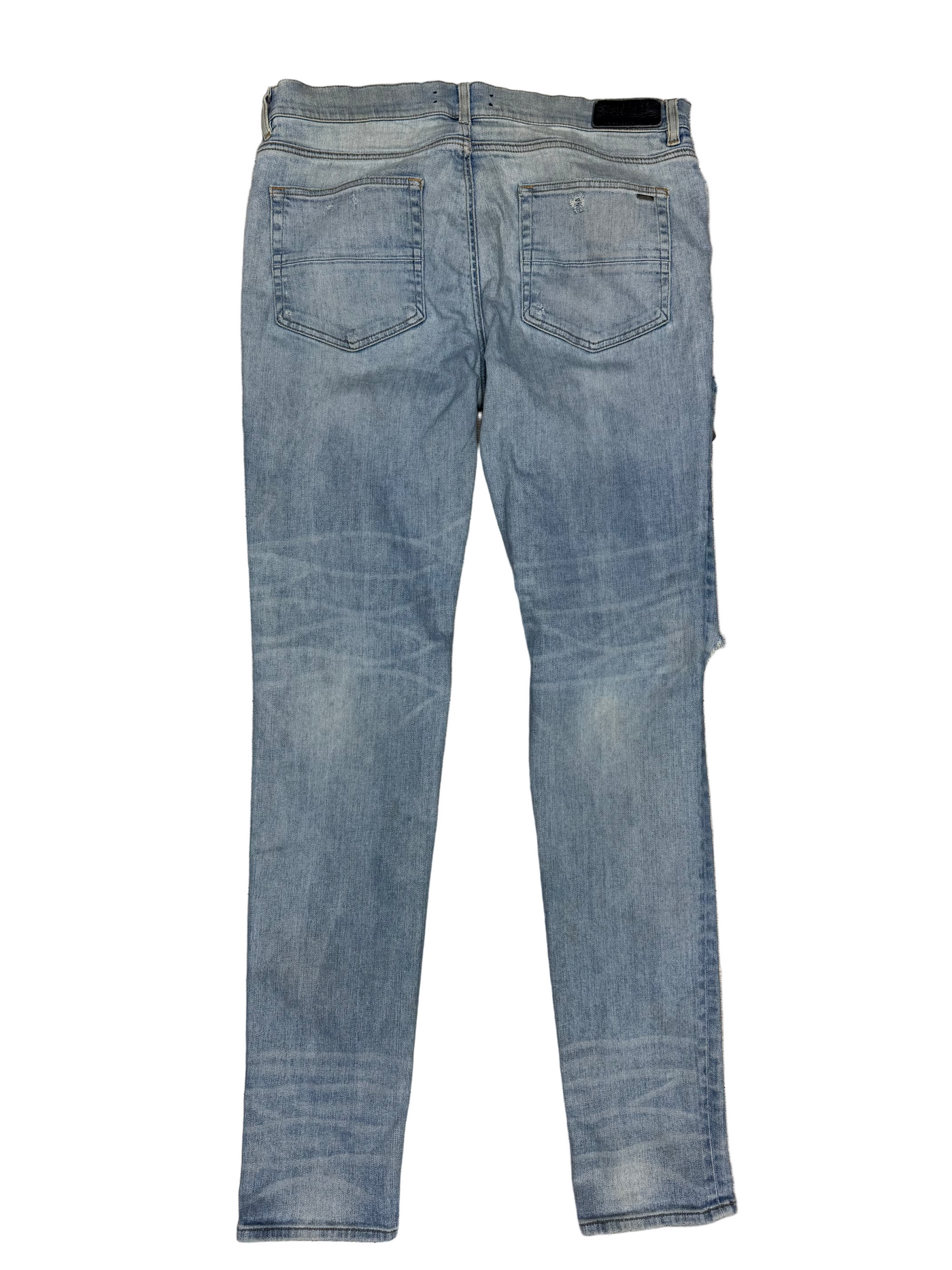 Amiri MX1 Ripped Long Denim Jeans