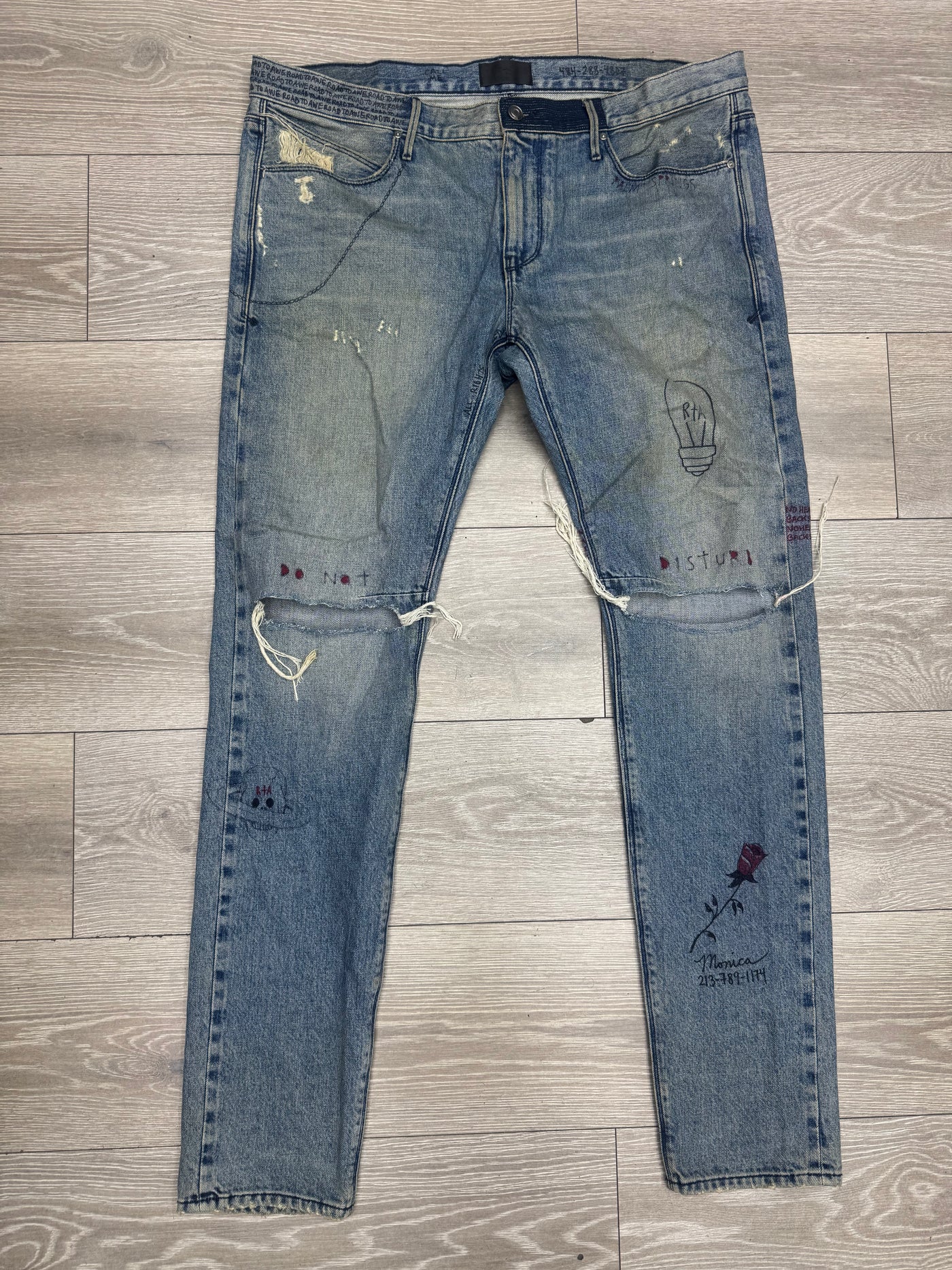 RtA Palm Springs Distressed Jeans