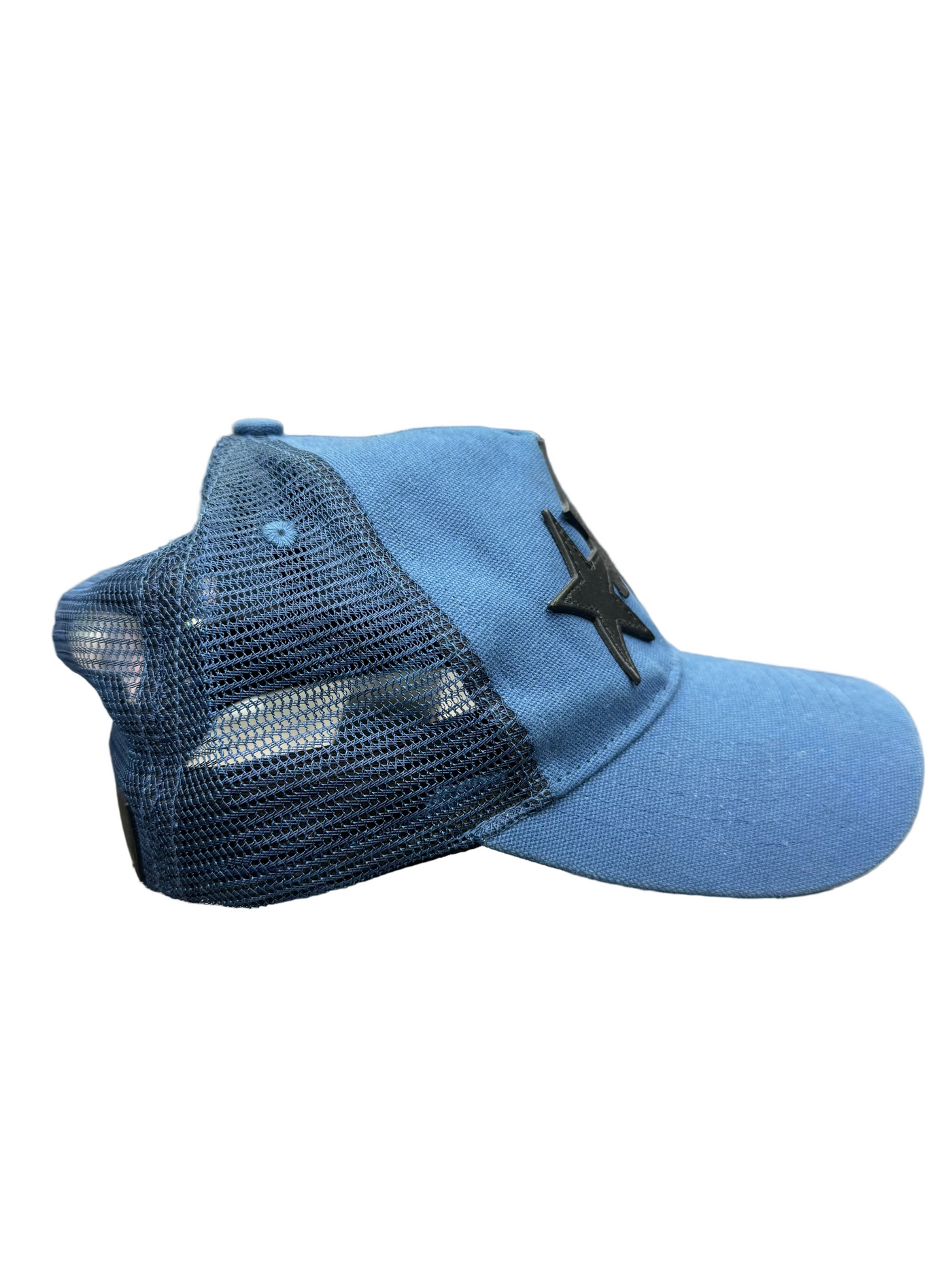 Amiri 3 Star Trucker Hat Blue