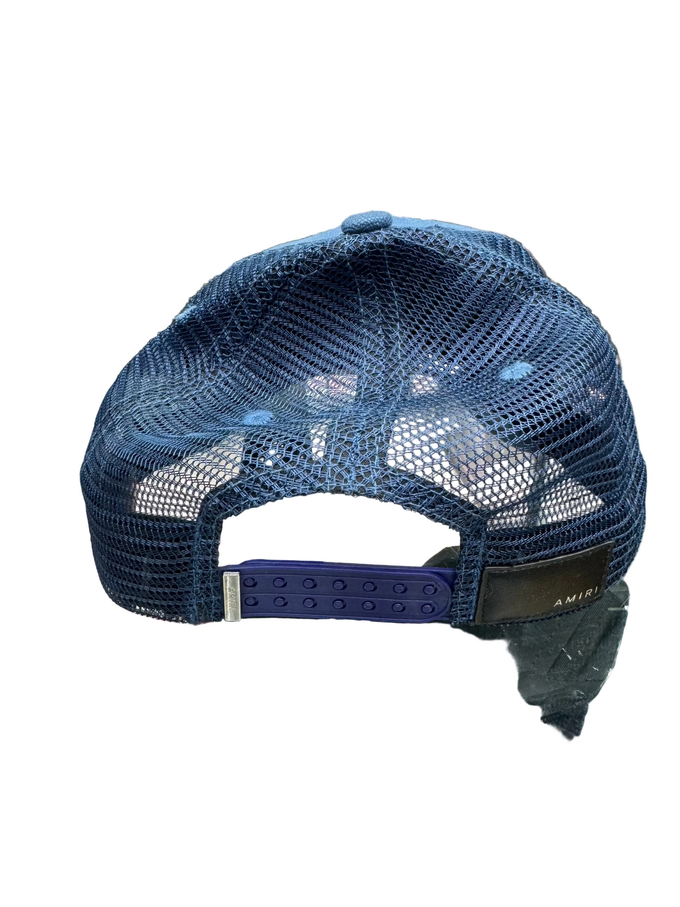 Amiri 3 Star Trucker Hat Blue