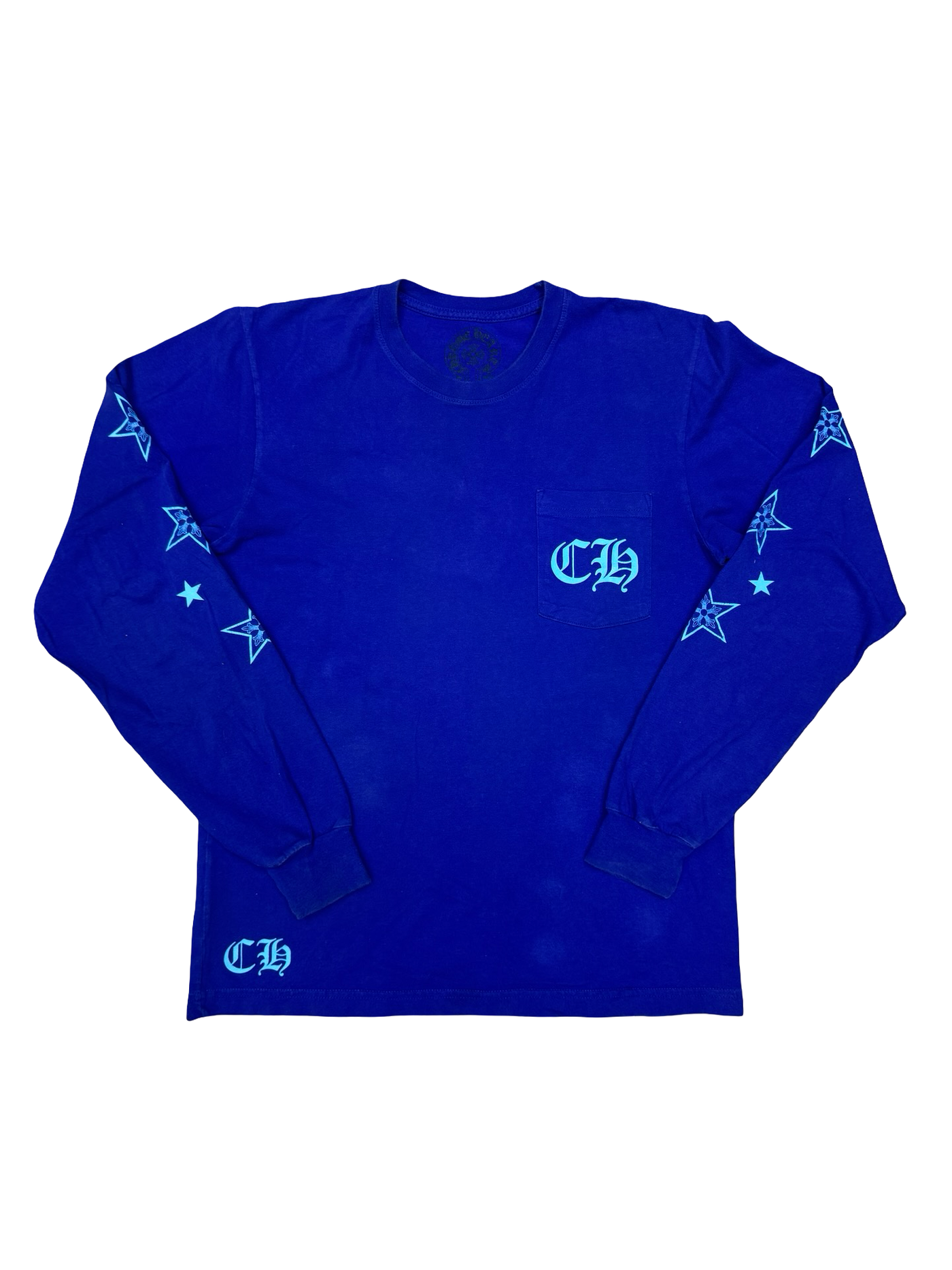 Chrome Hearts Blue Star Long-Sleeve Shirt