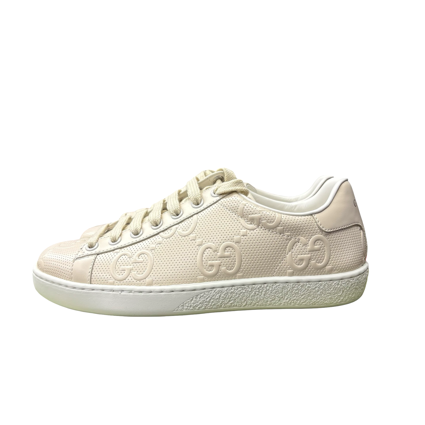 Gucci Ace 'GG Embossed' Sneakers Cream