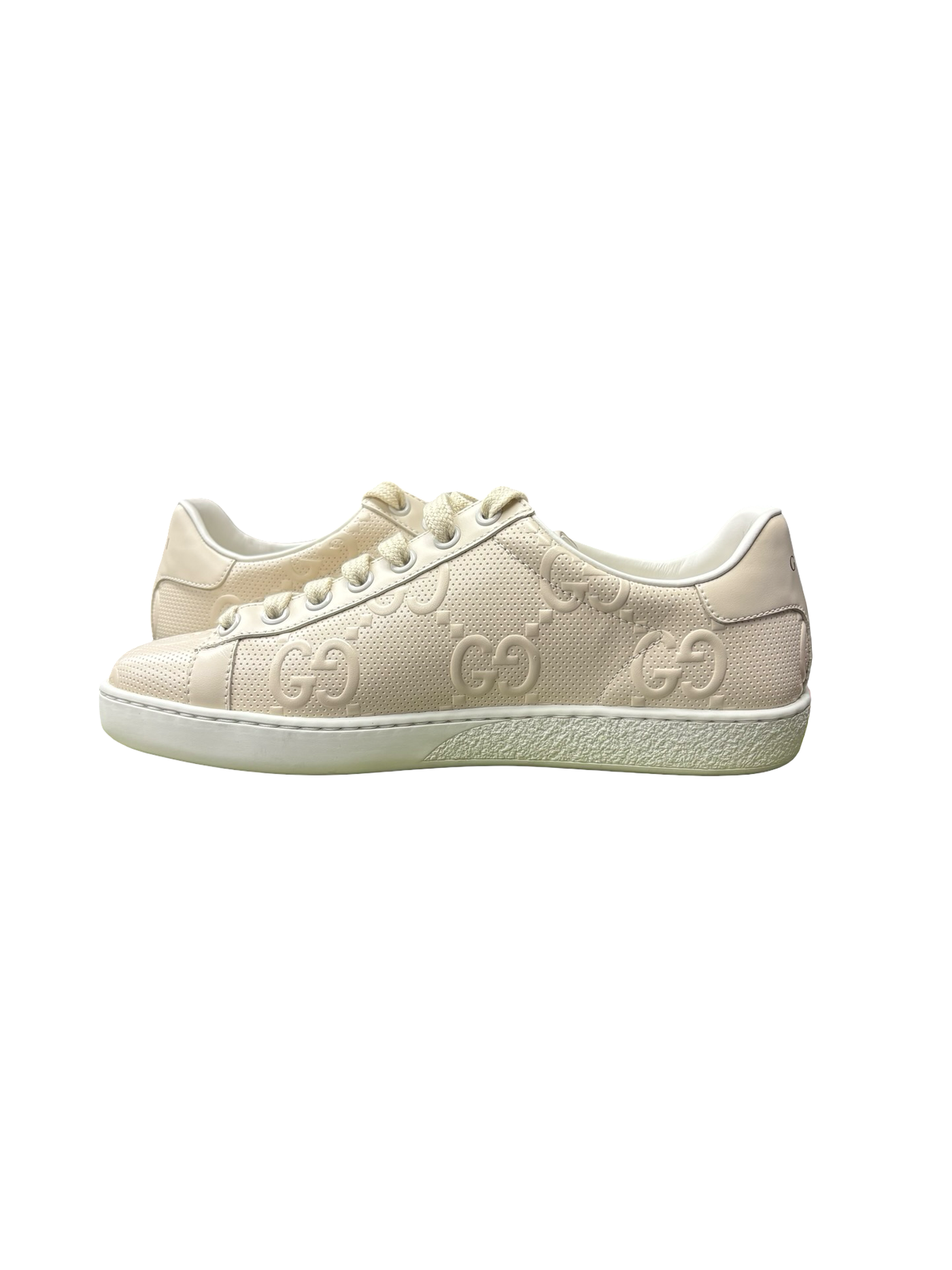 Gucci Ace 'GG Embossed' Sneakers Cream